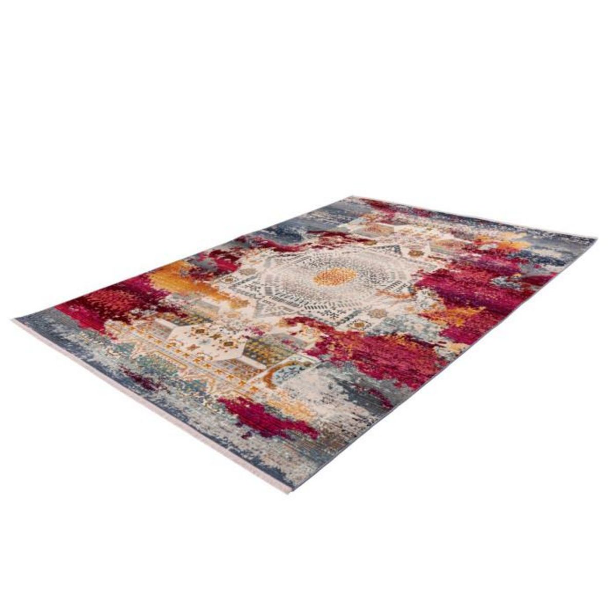 Paris Prix Tapis Oriental à Poils Courts  Anouk  Rouge