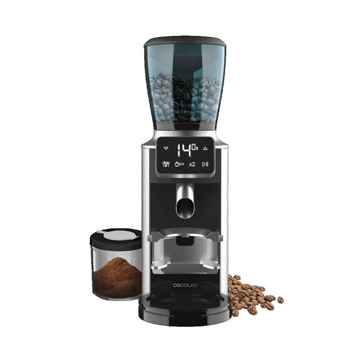 CECOTEC Moulin à café Cecotec SteelMill Touch inox