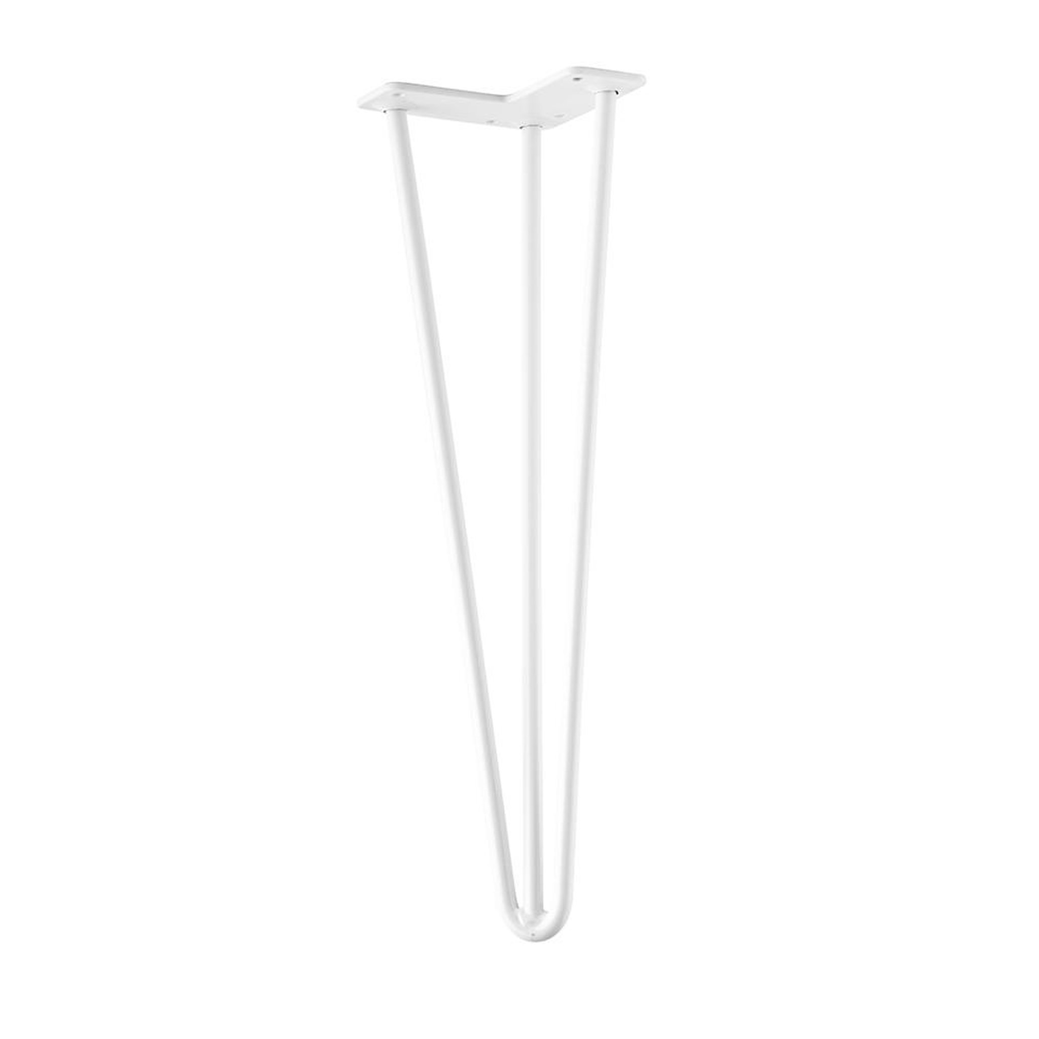 CENTRALE BRICO Pied de table ts003 420mm blanc brillant