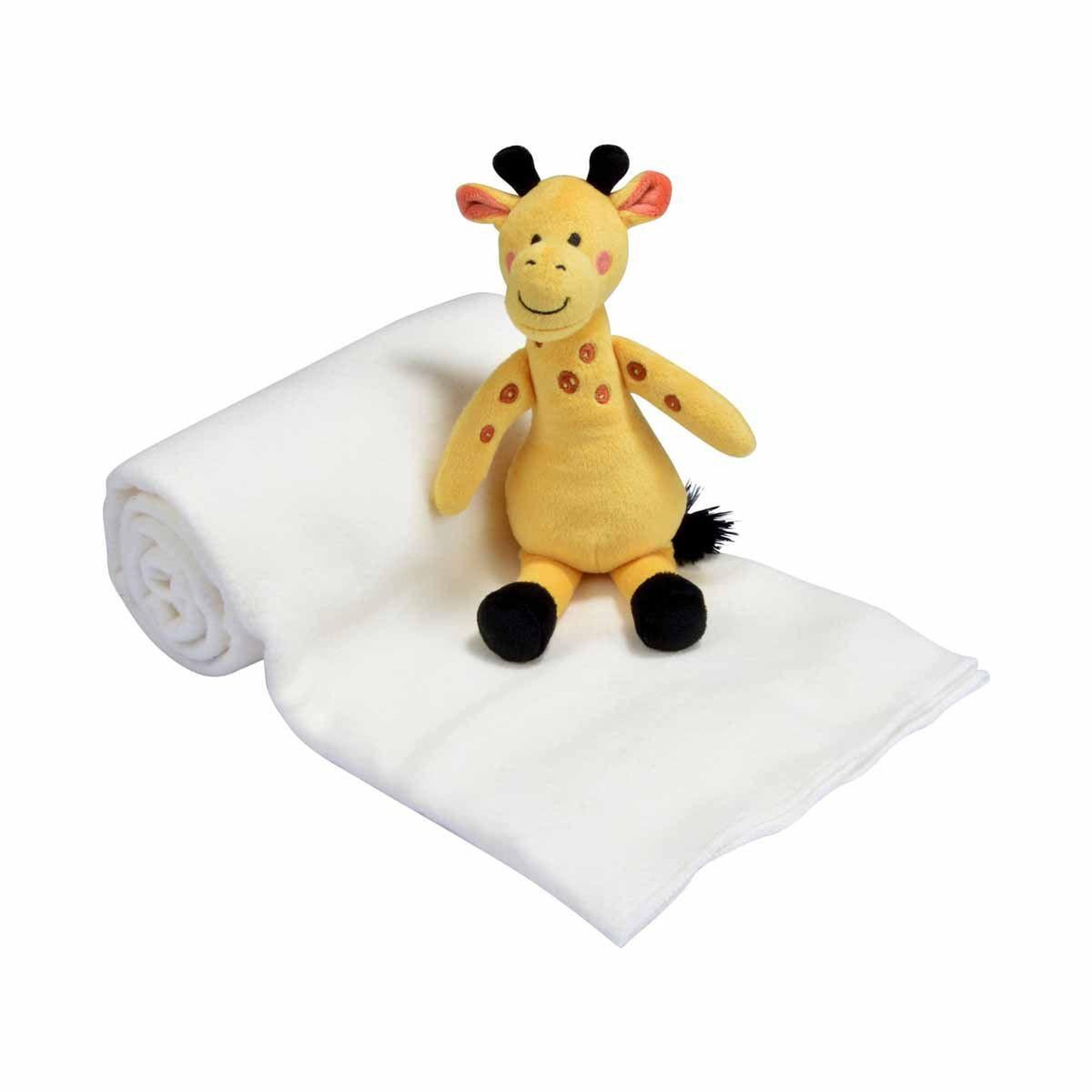 BEBE DOUCEUR Doudou & plaid bébé  sweet savane  80x100cm jaune
