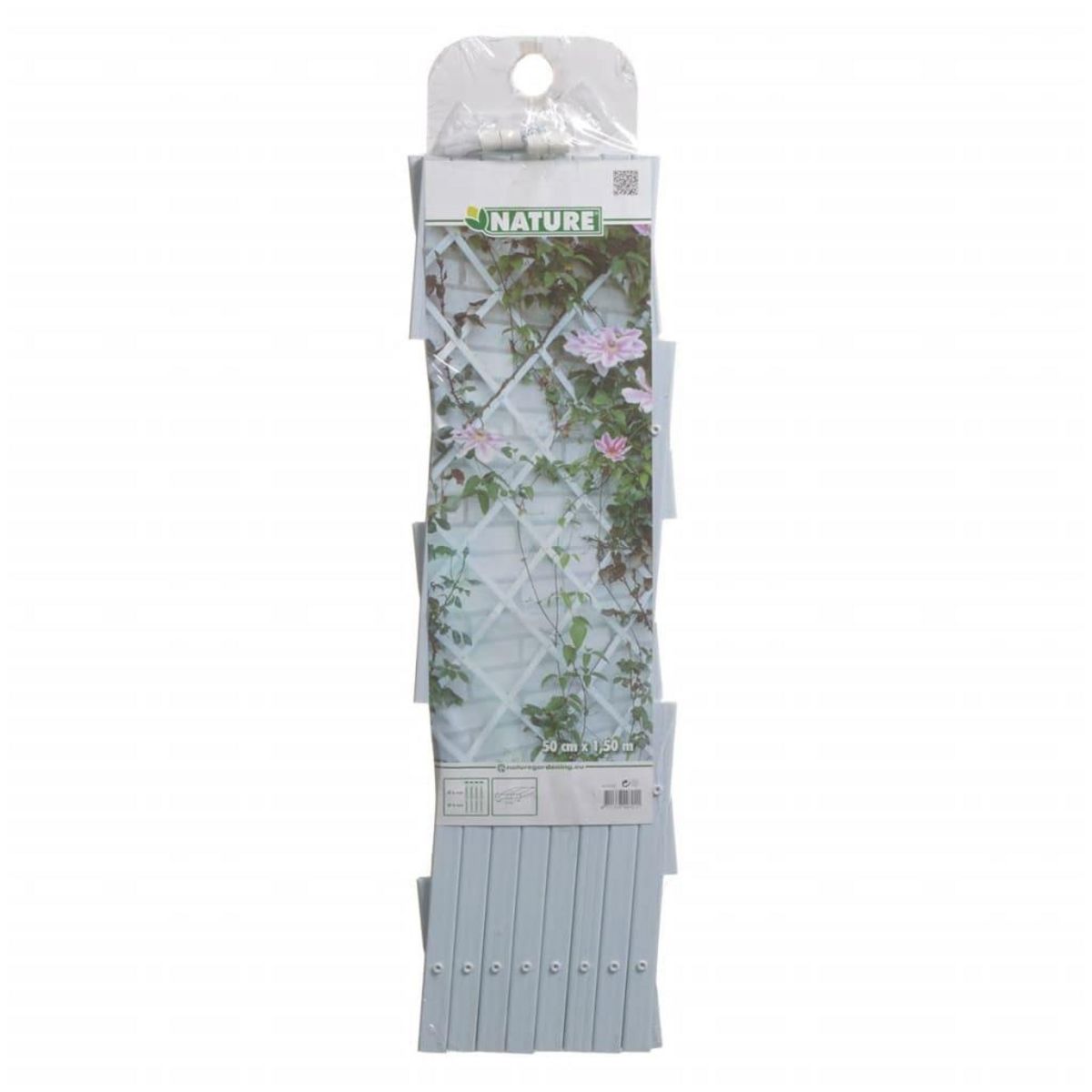 NATURE Nature Palissade de jardin 50 x 150 cm PVC Blanc