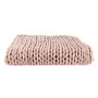 The Home Deco Factory Plaid grosse maille Chunky - L. 150 x l. 120 cm - Rose