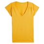Voir la diapositive 3 : INEXTENSO T-shirt manches courtes jaune imprimé femme