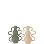 Voir la diapositive 2 : Paris Prix Vase Design en Aluminium  Marie  21cm Beige