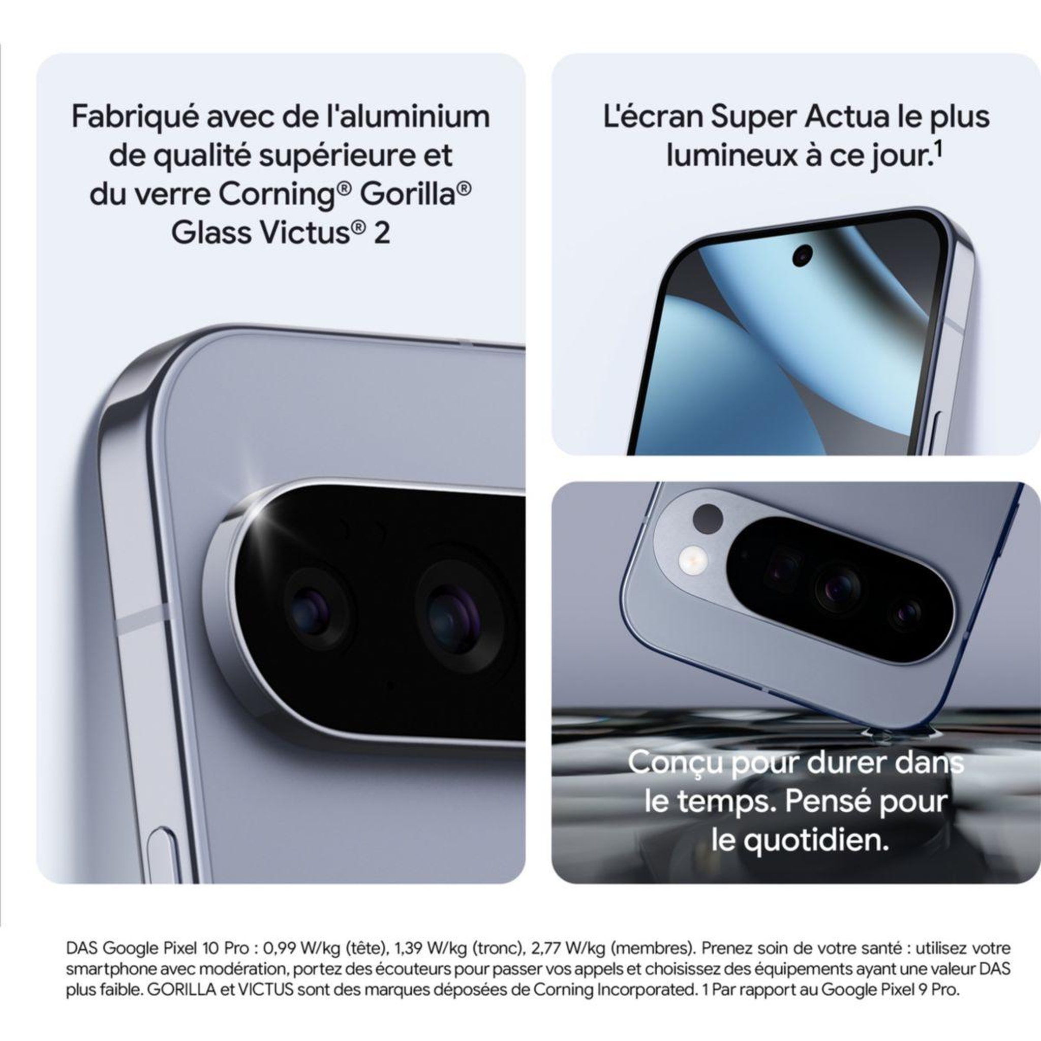Voir la diapositive 5 : GOOGLE Smartphone Pixel 10 Pro Porcelaine 128Go