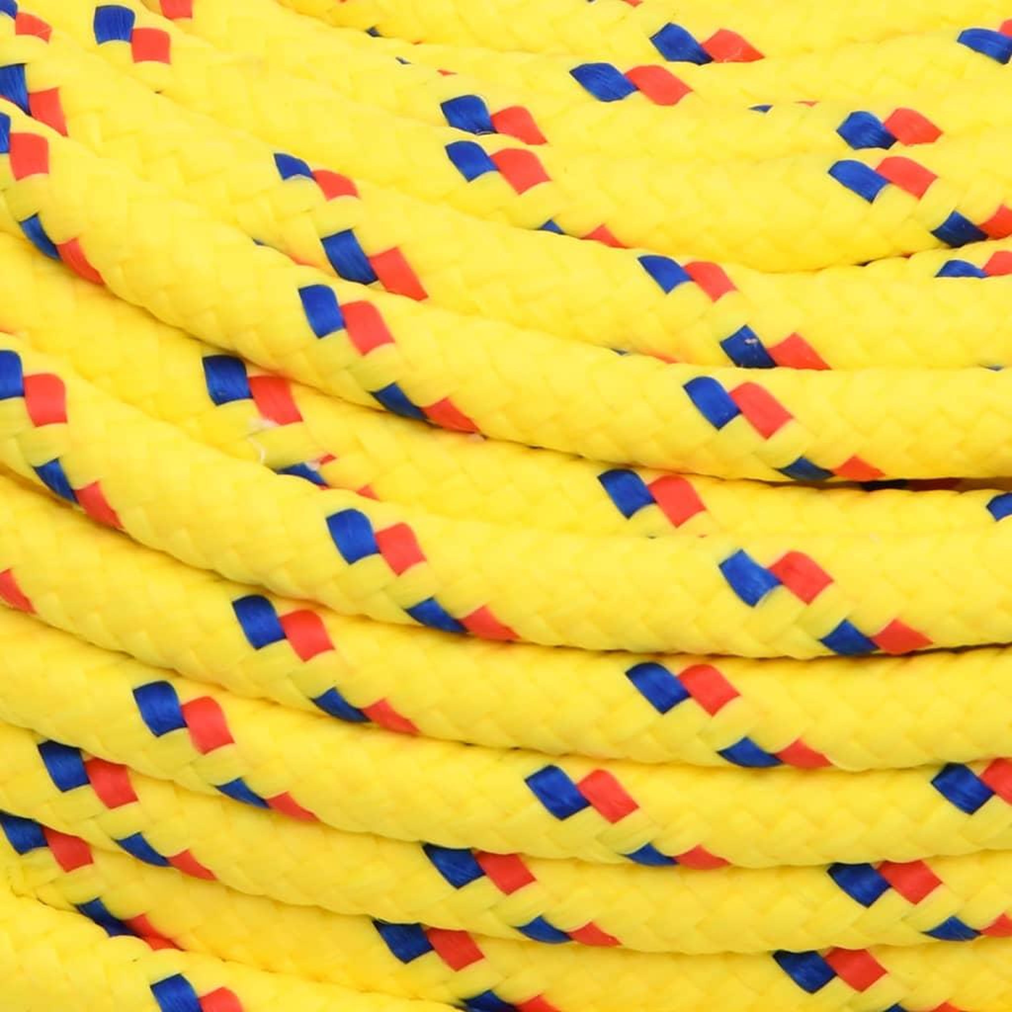 Voir la diapositive 4 : VIDAXL Corde de bateau Jaune 6 mm 250 m Polypropylene
