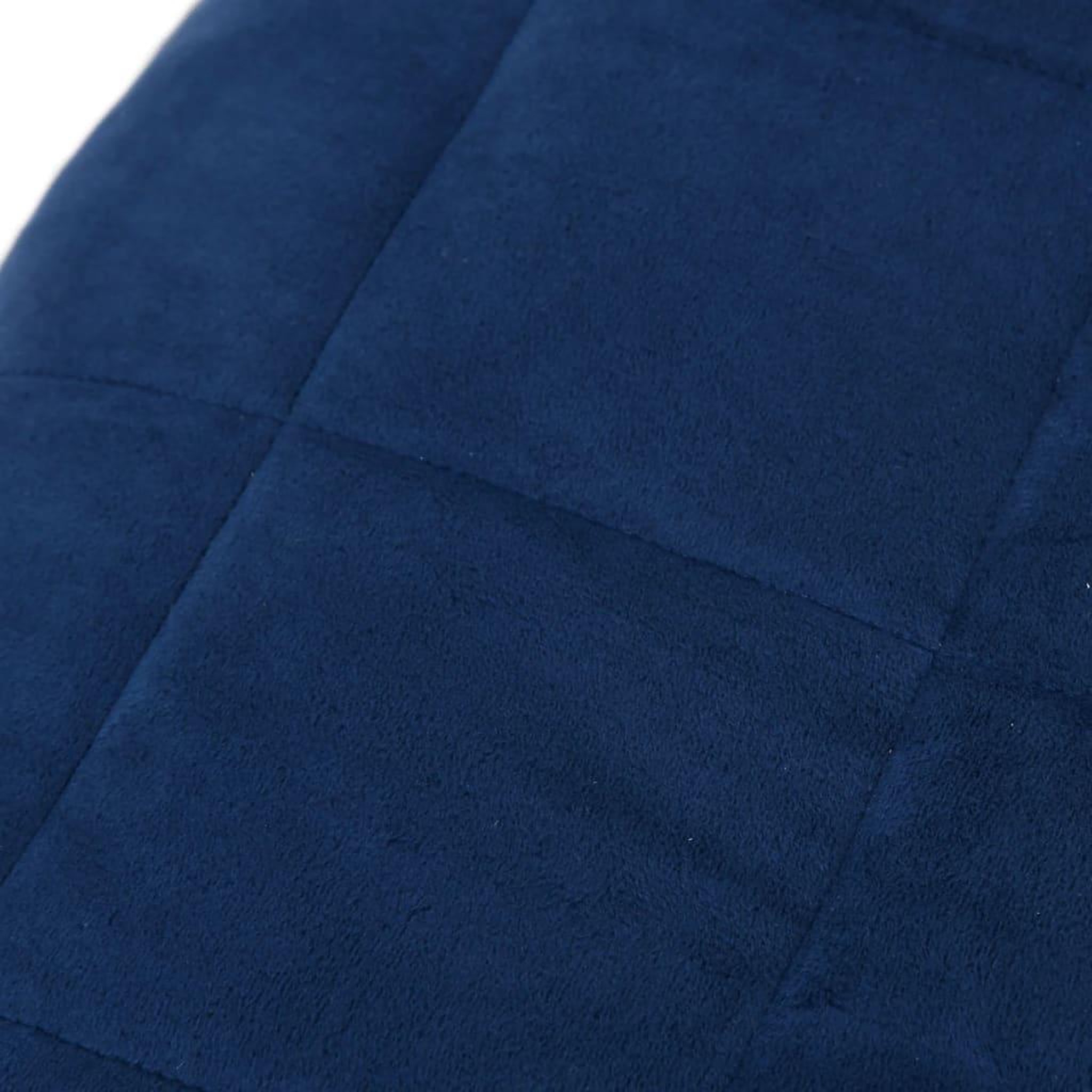 Voir la diapositive 4 : VIDAXL Couverture lestee Bleu 122x183 cm 9 kg Tissu