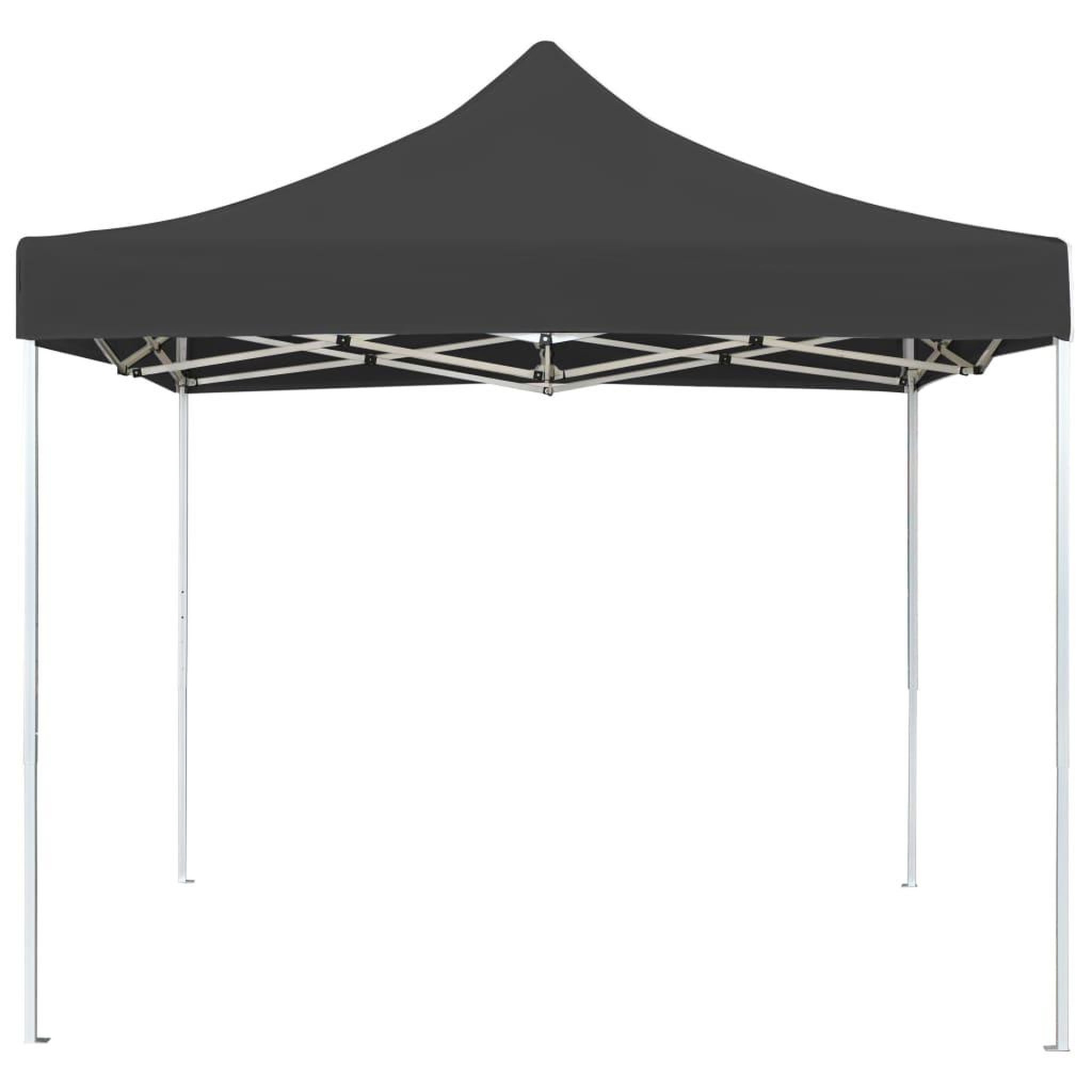 Voir la diapositive 2 : VIDAXL Tente de reception pliable Aluminium 3 x 3 m Anthracite