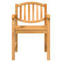 Voir la diapositive 5 : VIDAXL Ensemble a manger de jardin 5pcs Bois de teck massif