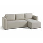 Voir la diapositive 3 : BEST MOBILIER Canopy - canapé d'angle réversible - 4 places - convertible avec coffre - en tissu texturé