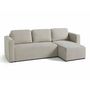 Voir la diapositive 3 : BEST MOBILIER Canopy - canapé d'angle réversible - 4 places - convertible avec coffre - en tissu texturé
