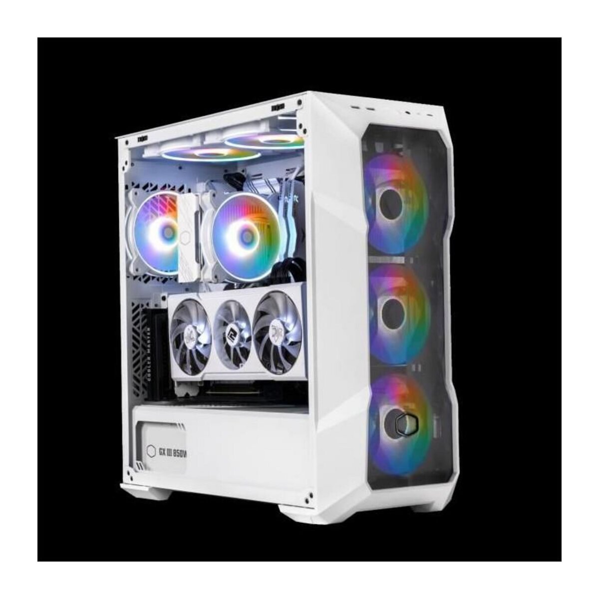 Cooler Master Boitier PC - COOLER MASTER - TD500 Mesh white