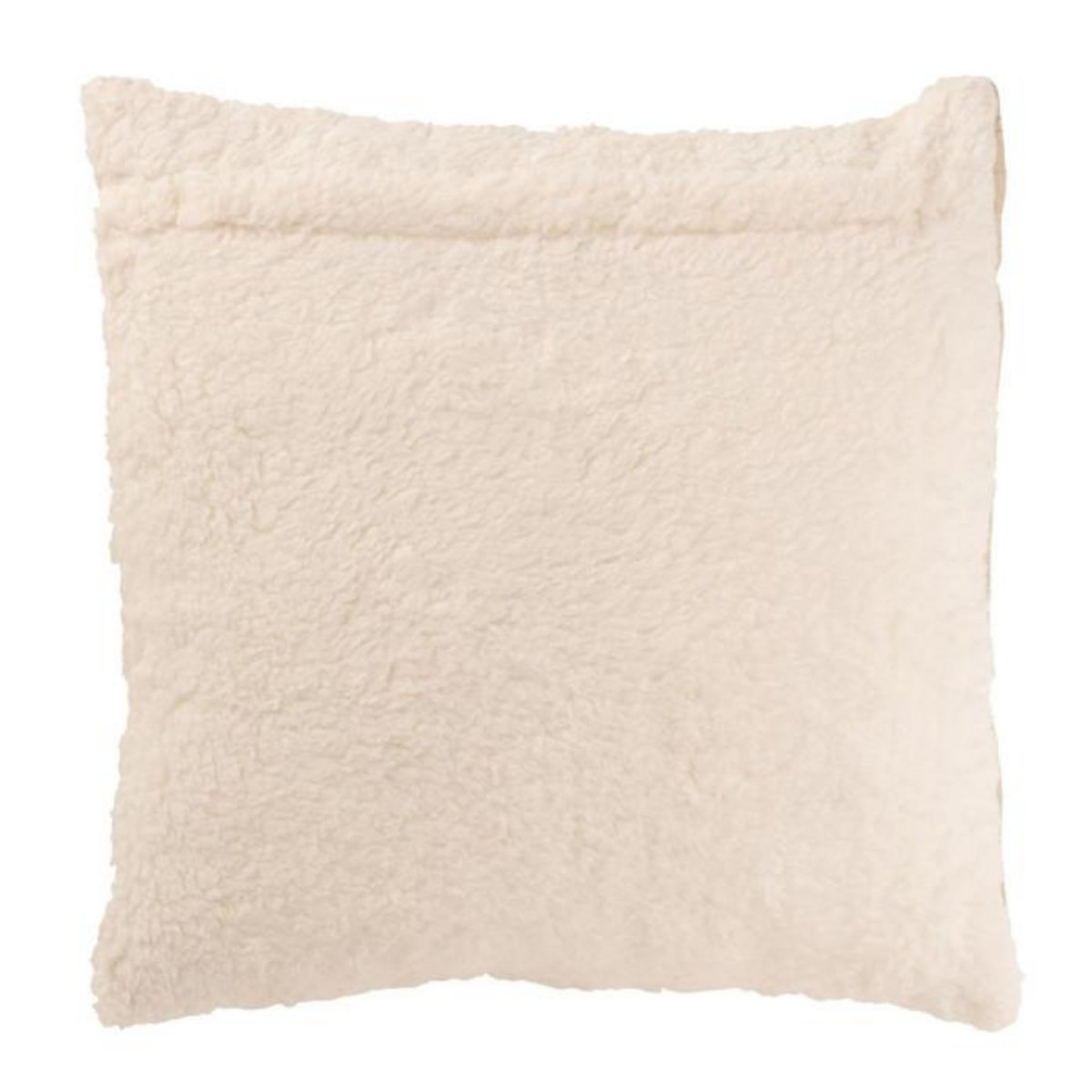 Paris Prix Coussin Déco Lignes  Teddy  45x45cm Beige