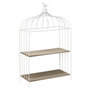 Voir la diapositive 1 : Paris Prix Étagère Déco à Poser  Cage à Oiseau  51cm Blanc