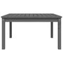Voir la diapositive 5 : VIDAXL Table de jardin gris 82,5x82,5x45 cm bois massif de pin