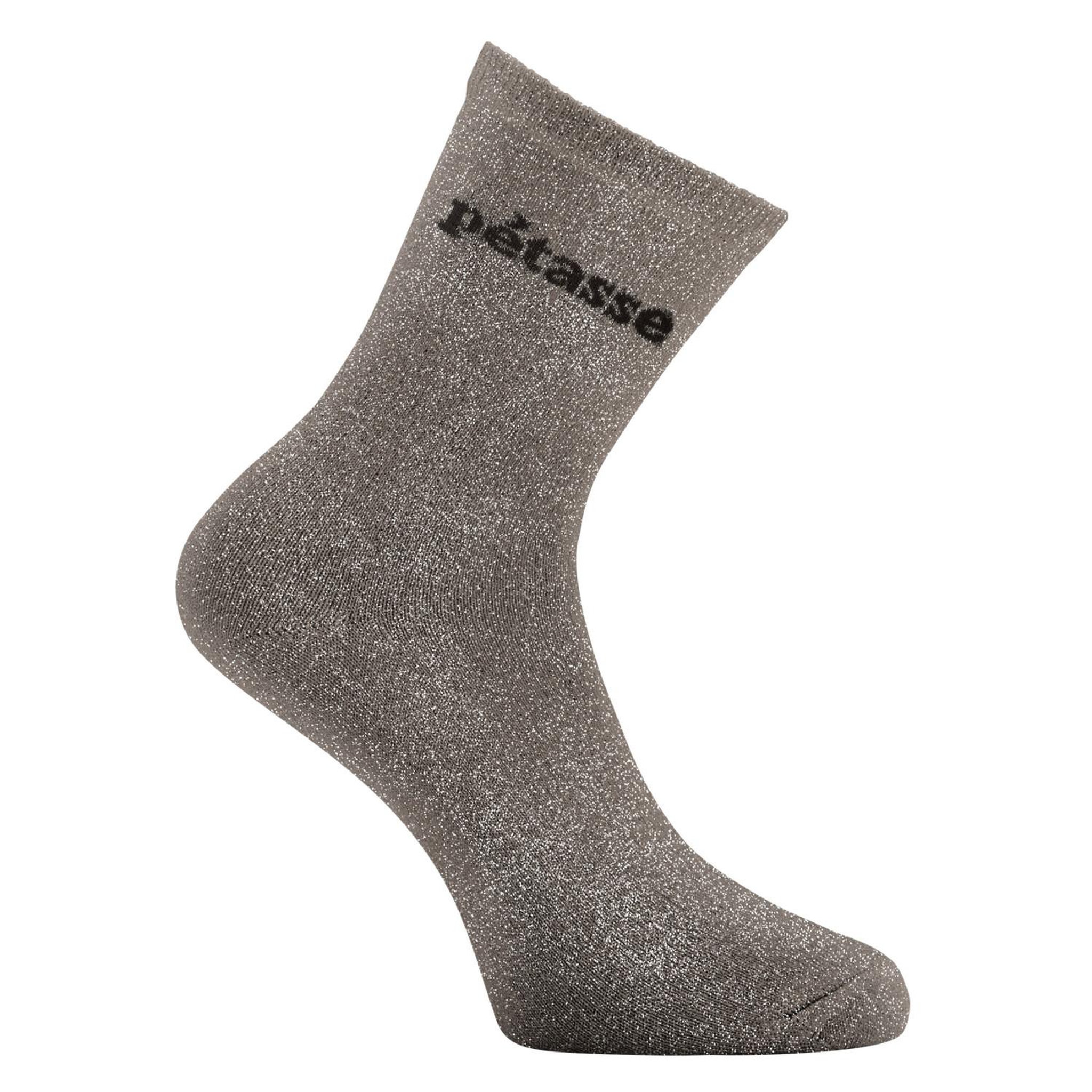 Voir la diapositive 4 : TWINDAY Lot de 6 paires de chaussettes  femme à paillettes osé peste