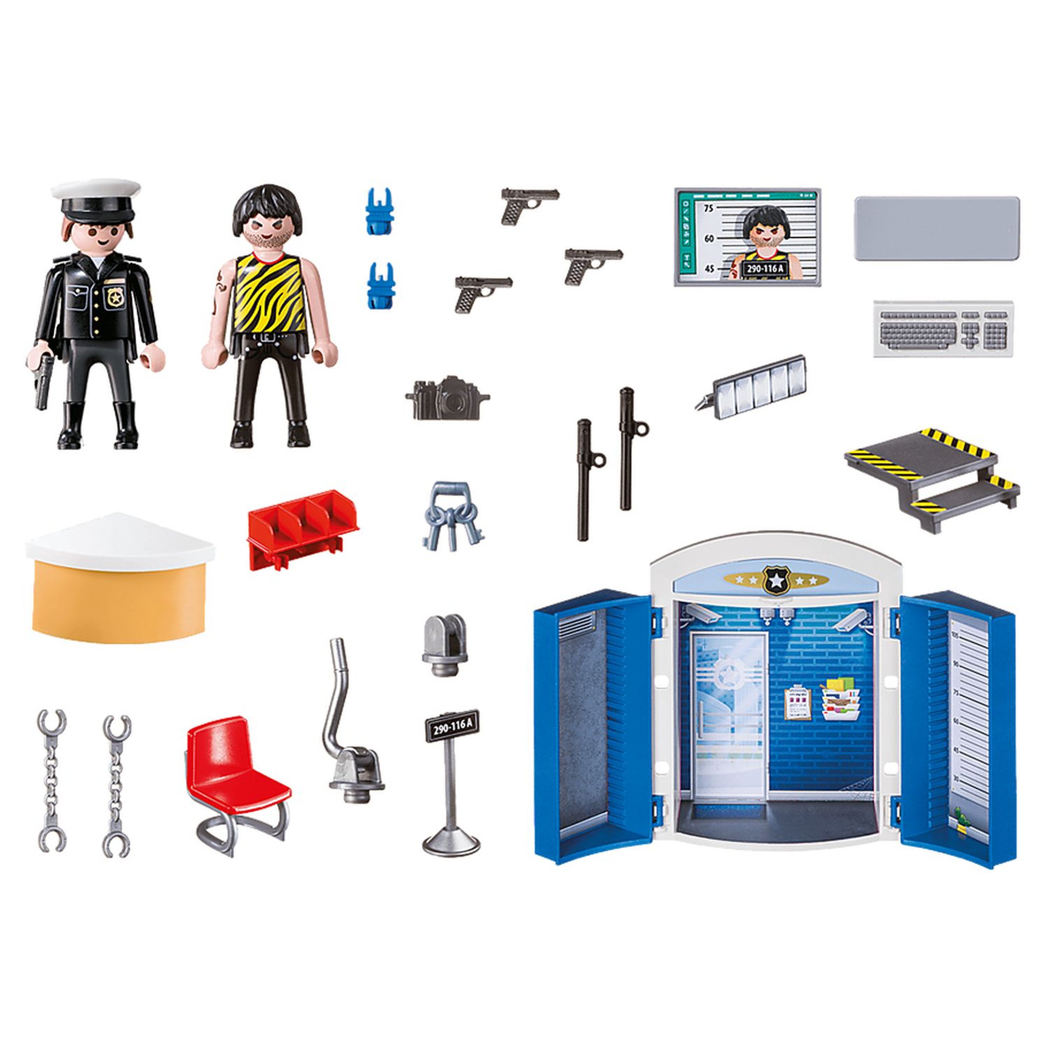 Voir la diapositive 2 : PLAYMOBIL 70306 - City Action - Coffre Commissariat de police