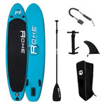 ROHE Stand Up Paddle Gonflable PACIFIC ROHE - 10'6'' (320cm) 30'' (76cm) 6'' (15cm) avec Pompe, Pagaie, Leash et Sac de transport
