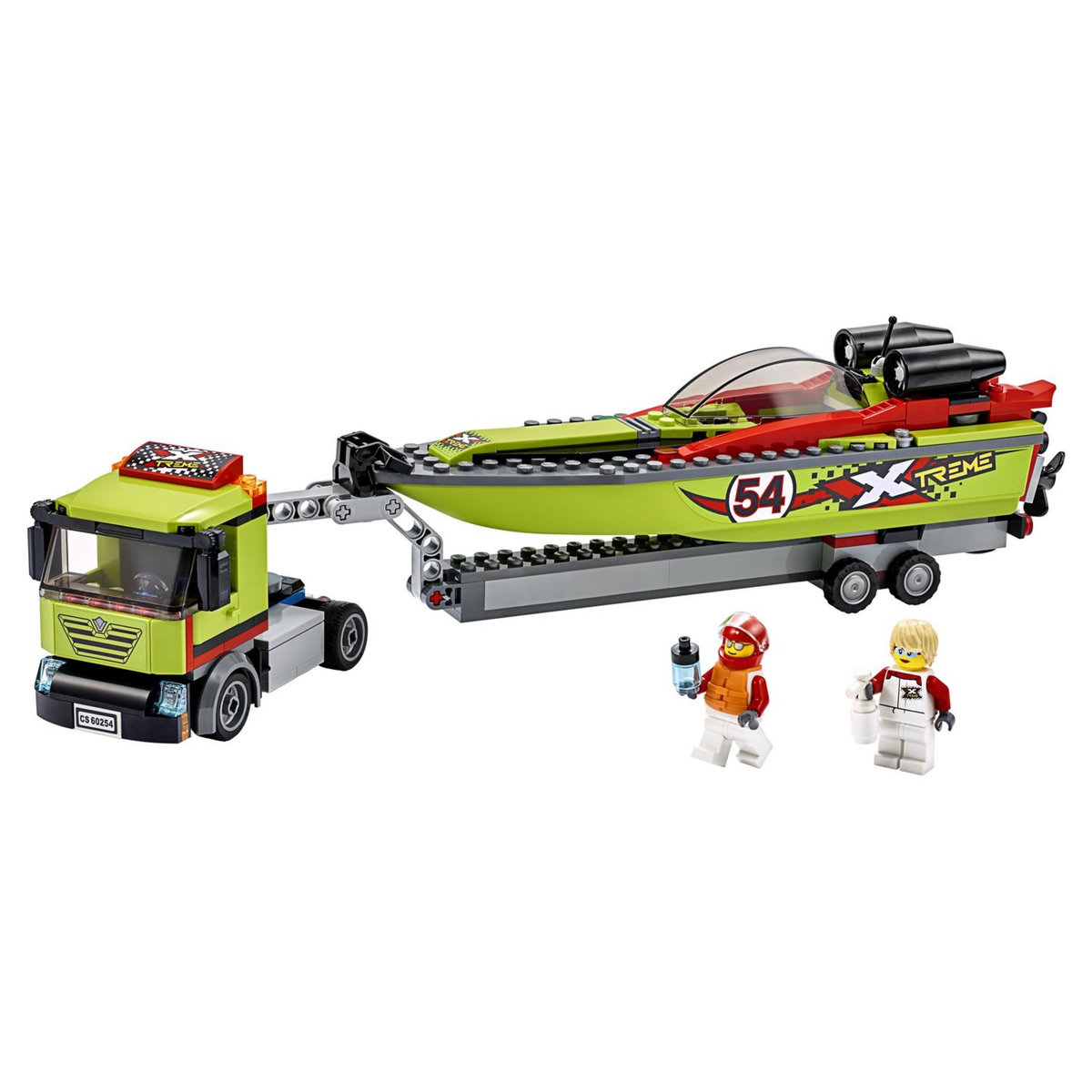 LEGO City 60254 - Le Transport du Bateau de Course