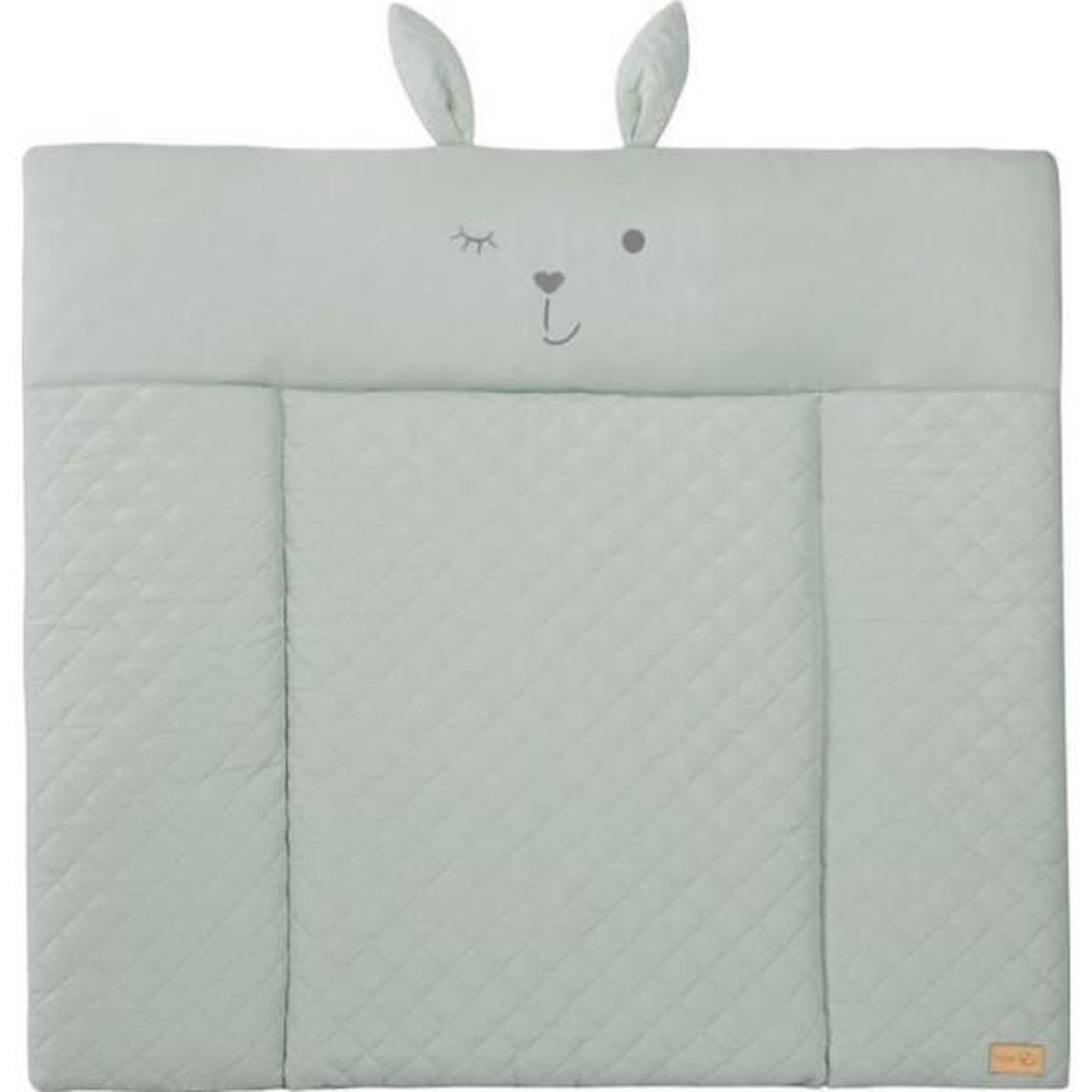 Roba Matelas a langer - ROBA - Visage de lapin - 85 x 75 cm - Vert givré