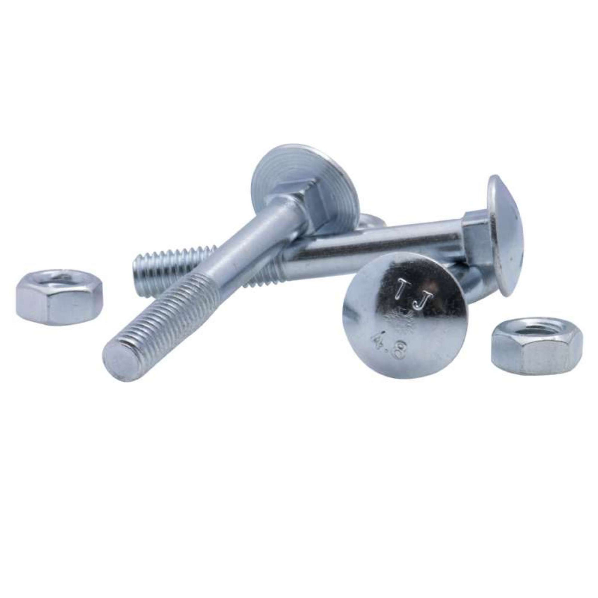 Voir la diapositive 5 :  Boulon zingué TRCC Vissal Ø8x80mm  lot de 3 boulons