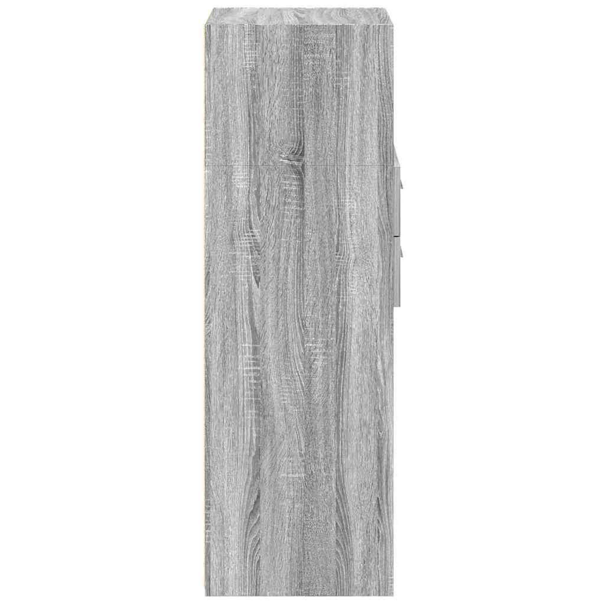 Voir la diapositive 5 : VIDAXL Buffet haut sonoma gris 30x42,5x124 cm bois d'ingenierie