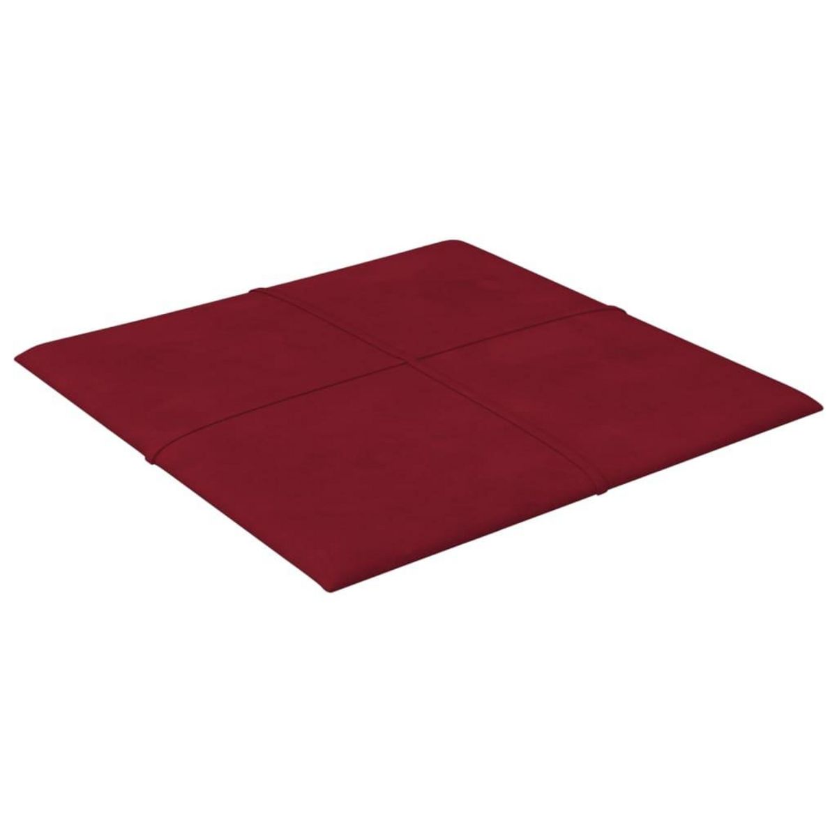 VIDAXL Panneaux muraux 12 pcs Rouge bordeaux 30x30 cm Velours 1,08 m^2