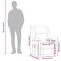 Voir la diapositive 6 : VIDAXL Fauteuil de massage Noir Similicuir