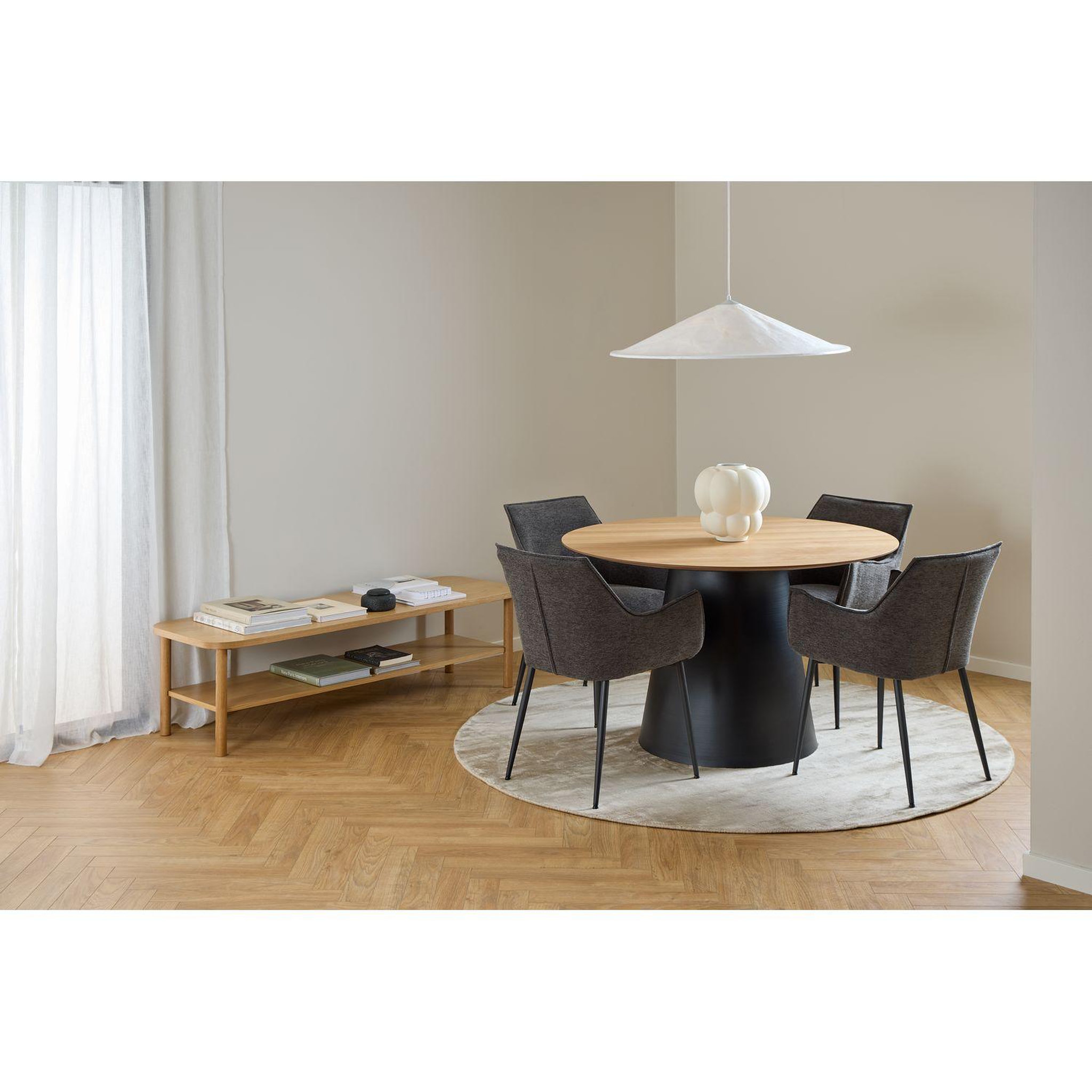 Voir la diapositive 3 : TOILINUX Lot de 2 chaises de salle à manger avec accoudoirs SORRENTO