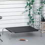 Voir la diapositive 2 : PAWHUT Lit pour chien chat XL grand confort sur pied - dim. 110 x 75 x 20 cm - métal gris textilène micro-perforé noir