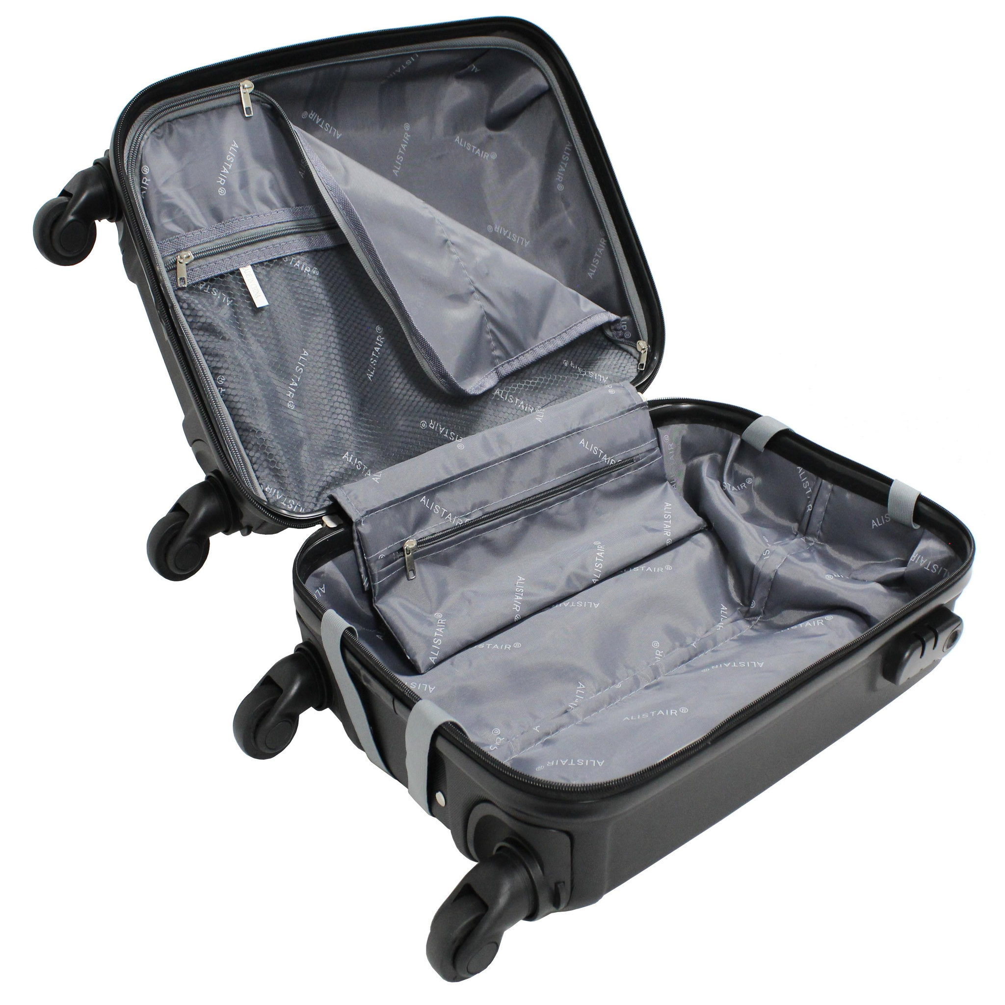 Voir la diapositive 4 : Alistair Valise Cabine 50 cm et Vanity XS Alistair - Collection Iron - 4 roues - ABS ultra résistant