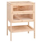VIDAXL Cage a hamster 55x40x80 cm bois massif de sapin