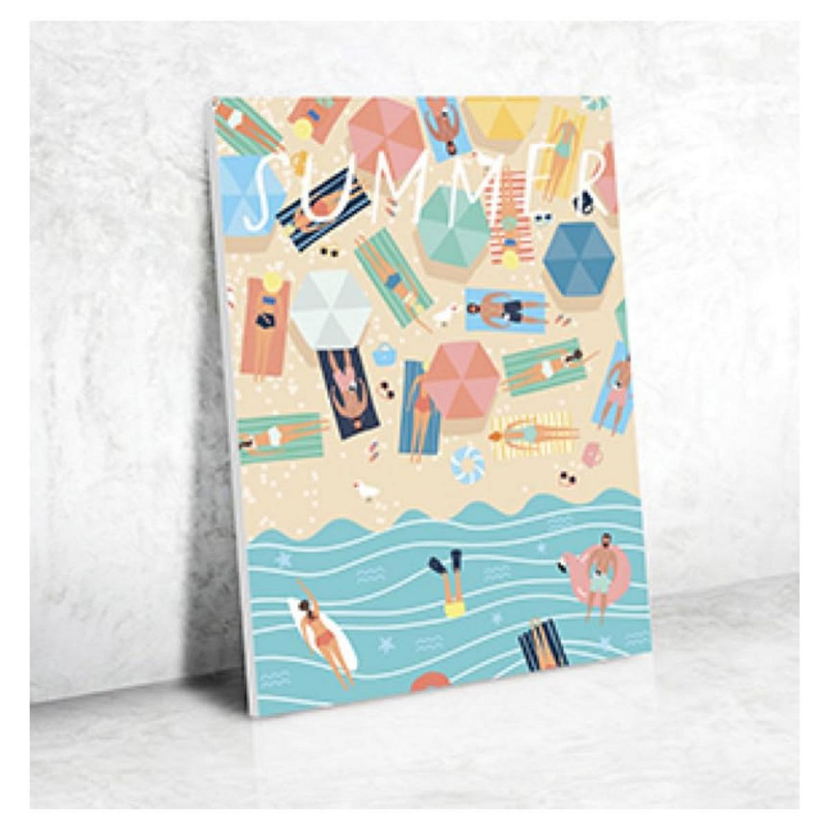 Graine créative Peinture au numero 30x40cm - A la plage