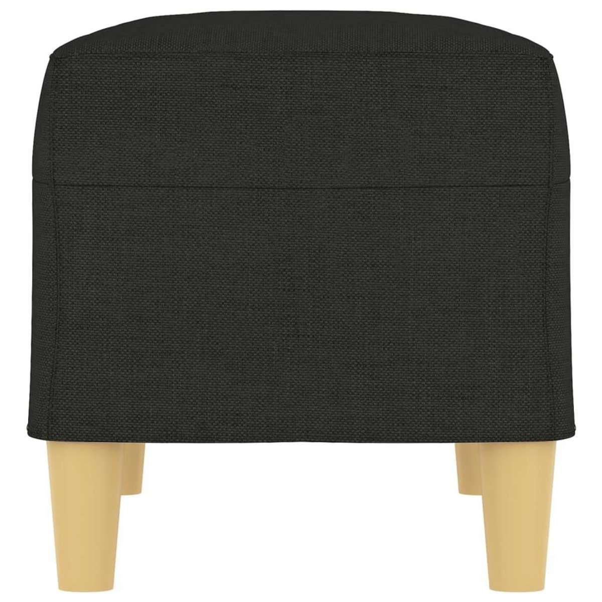 VIDAXL Banc Noir 70x35x41 cm Tissu