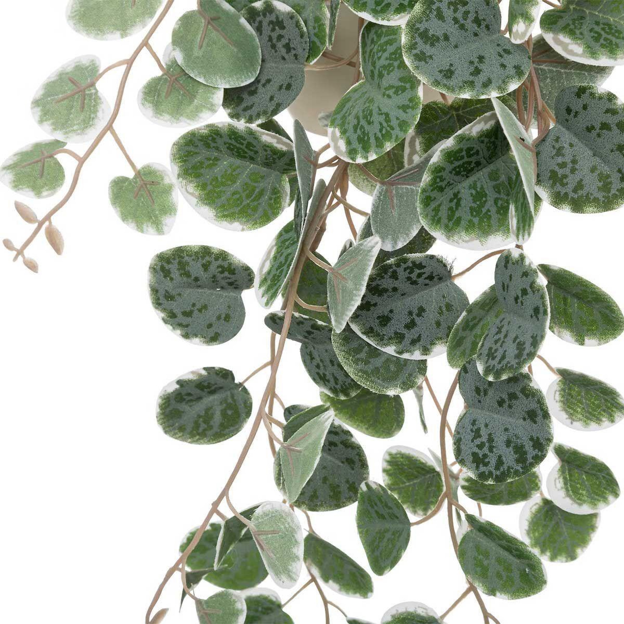 Voir la diapositive 3 : ATMOSPHERA Plante suspendue en pot  lour  80cm blanc & vert