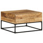 Voir la diapositive 1 : VIDAXL Table basse 68x68x41 cm Bois de manguier brut