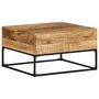 Voir la diapositive 1 : VIDAXL Table basse 68x68x41 cm Bois de manguier brut