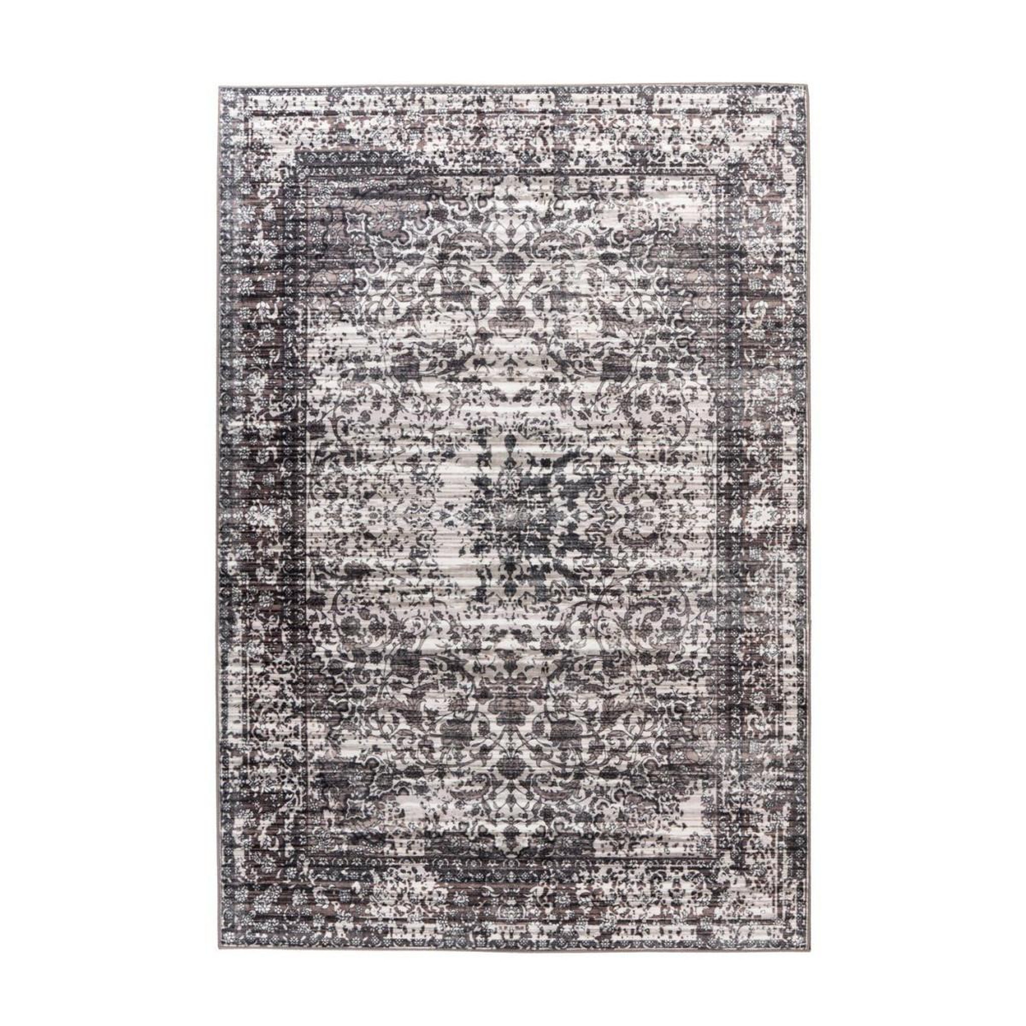Voir la diapositive 1 : Paris Prix Tapis tissé imprimé à poils plats  saphira  gris