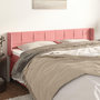 Voir la diapositive 1 : VIDAXL Tete de lit avec oreilles Rose 203x16x78/88 cm Velours