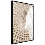 Paris Prix Affiche Murale Encadrée  Curved Library. Coloris disponibles : Jaune, Noir