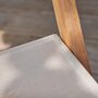 BOIS DESSUS BOIS DESSOUS Chaise de jardin en acacia massif et textilène gris