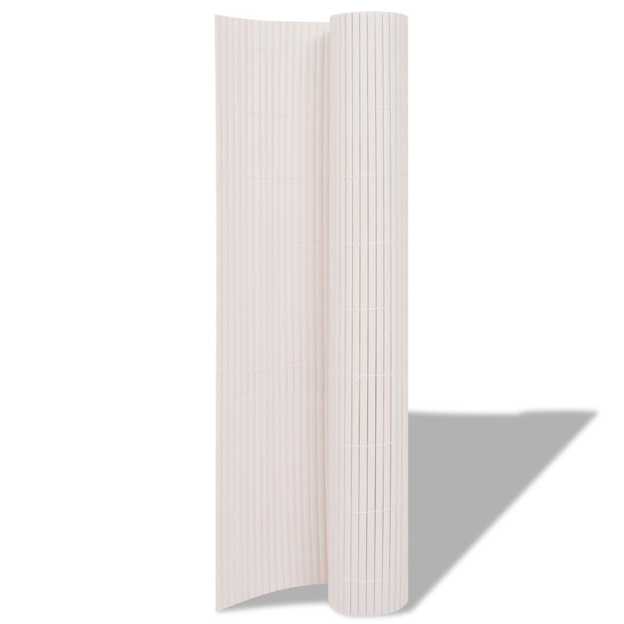 Voir la diapositive 2 : VIDAXL Cloture de jardin Double face 90 x 500 cm Blanc