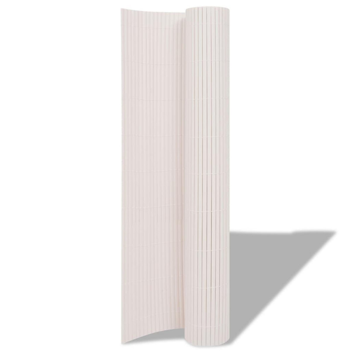 VIDAXL Cloture de jardin Double face 90 x 500 cm Blanc