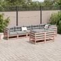 Voir la diapositive 3 : VIDAXL Salon de jardin 8 pcs avec coussins sapin douglas solide