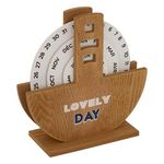 ATMOSPHERA Calendrier Déco Circulaire  Flow  20cm Naturel