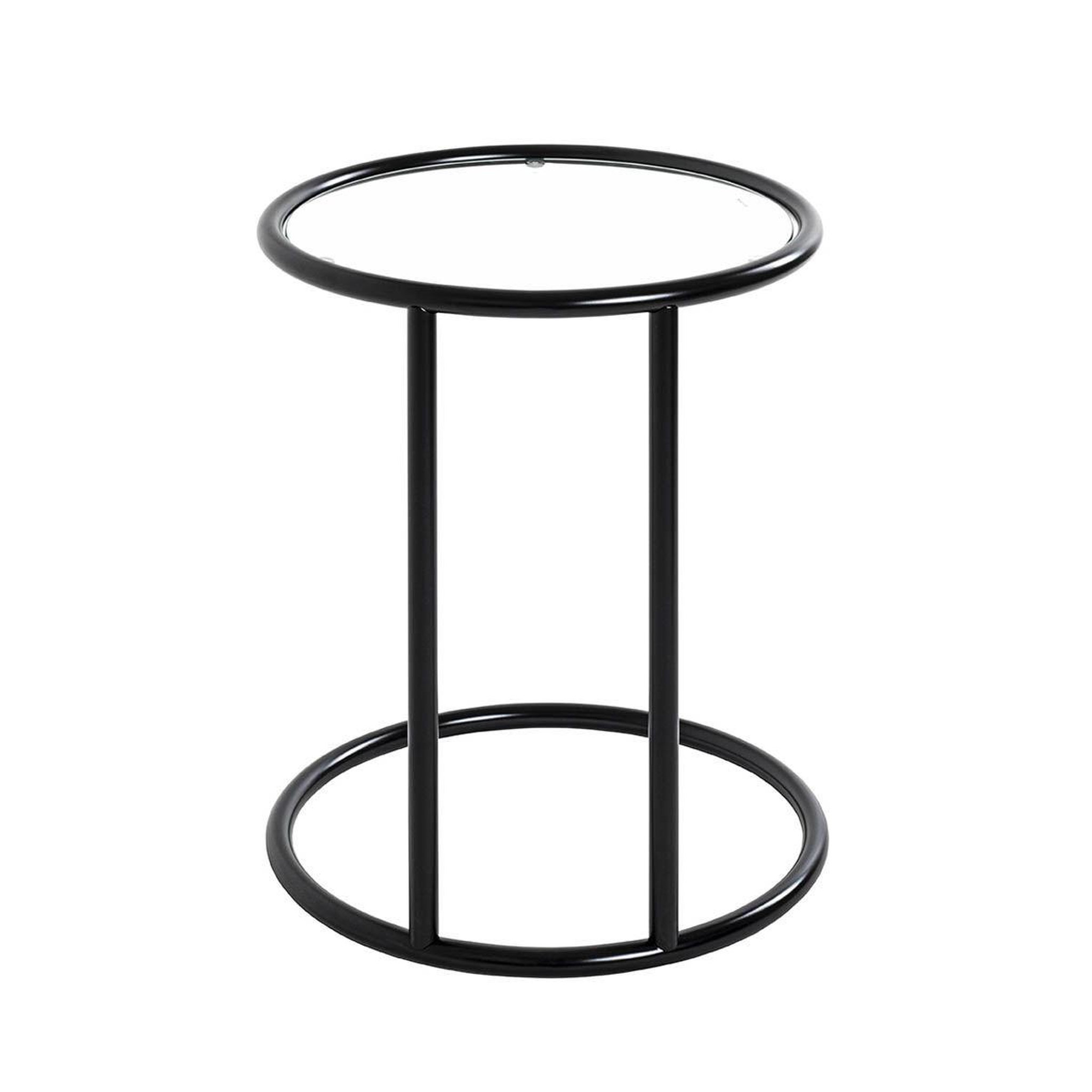 Voir la diapositive 3 : Paris Prix Table d'appoint verre  blaise  55cm noir