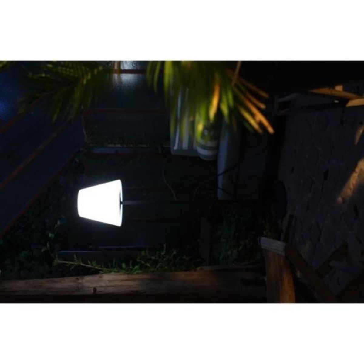 MARKET24 Lampadaire solaire - Arte Alta - Blanc