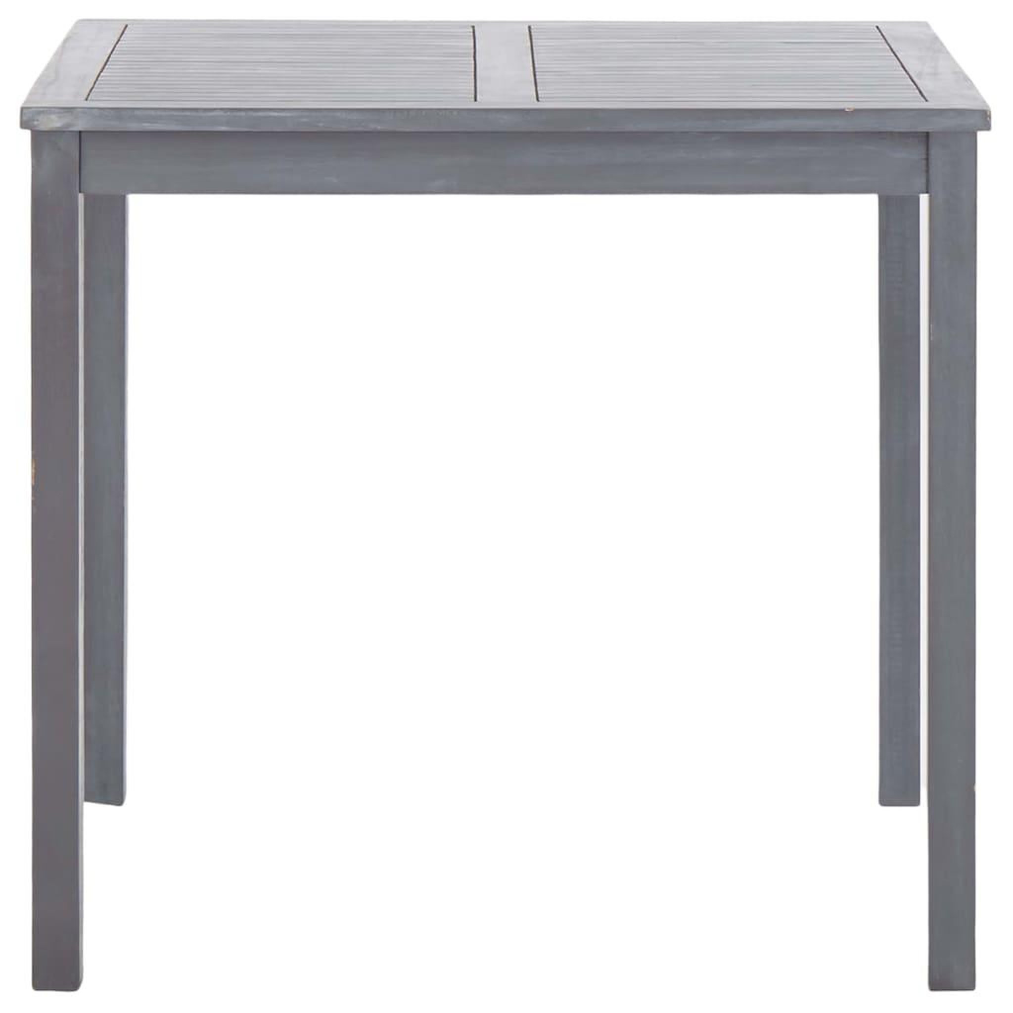 Voir la diapositive 4 : VIDAXL Ensemble a manger de jardin 5 pcs bois d'acacia massif gris