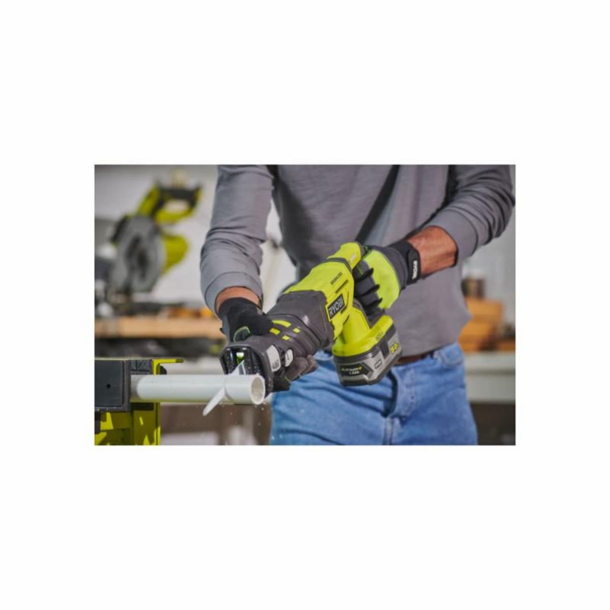 Ryobi Scie sabre Brushless RYOBI 18V One+ - sans batterie ni chargeur R18RS7-0