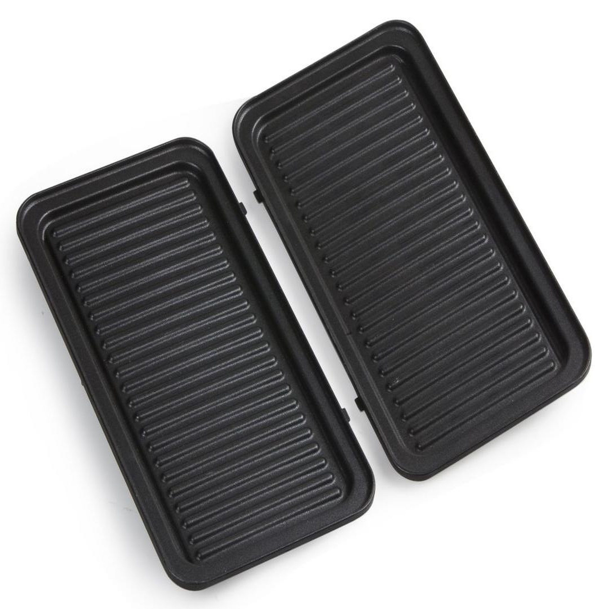 Voir la diapositive 4 : Domo Croque-gaufre-grill 3en1 1000w argent/noir - do9136c